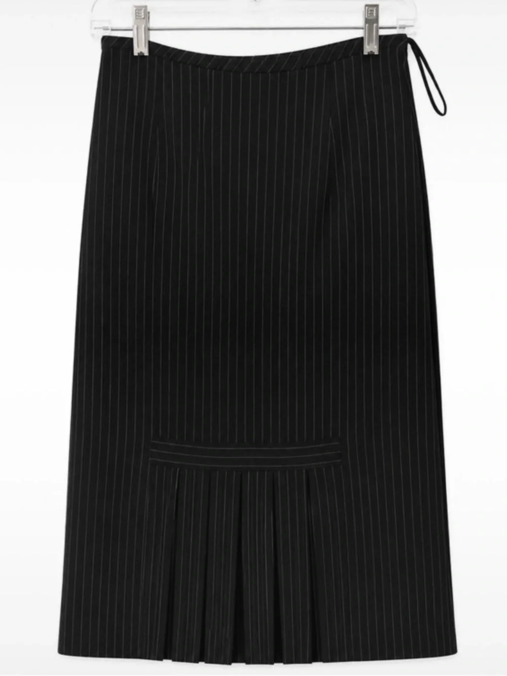 Tahari Black Pinstripe Blazer and Skirt Set